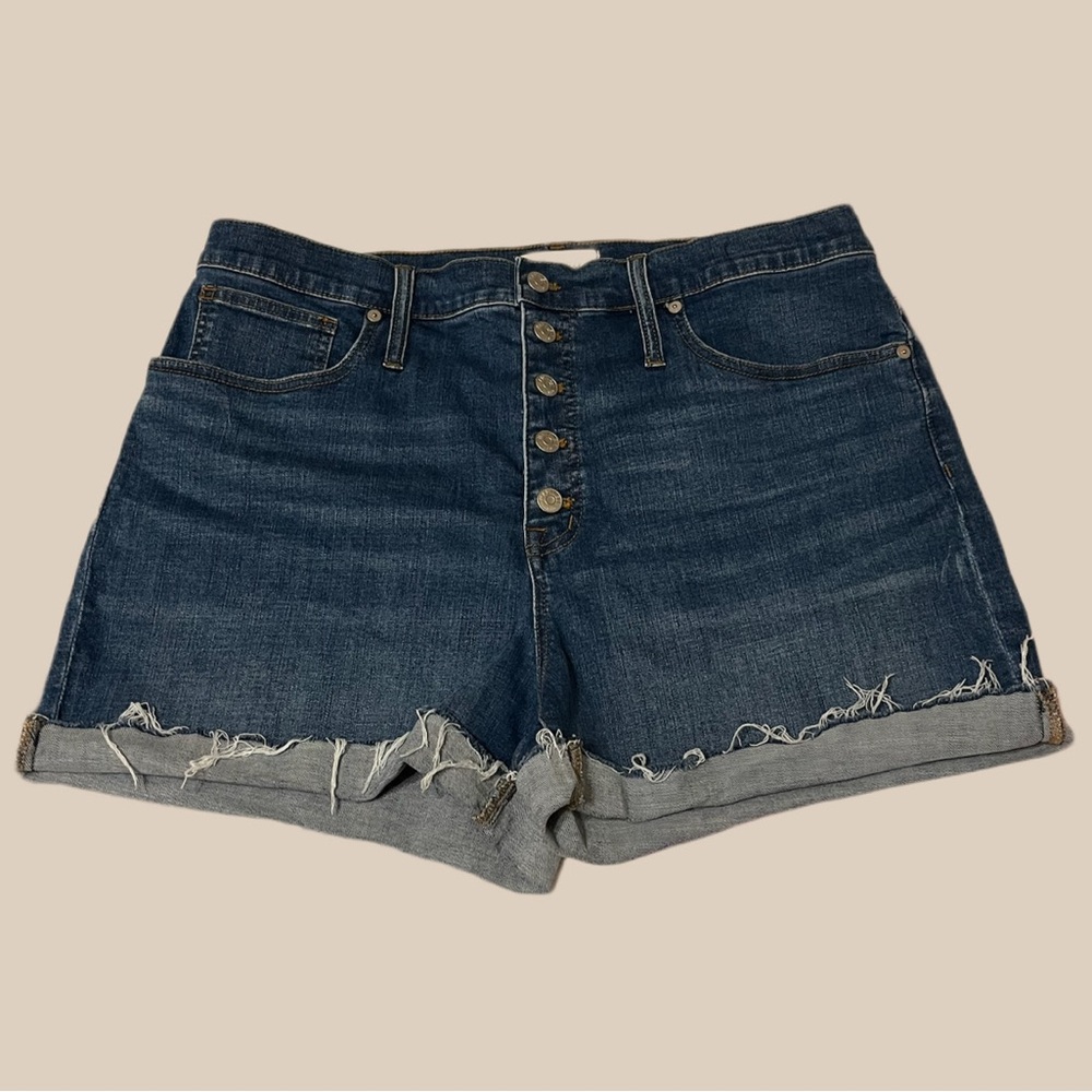 Madewell High-Rise Denim Shorts: Button-Front Edition